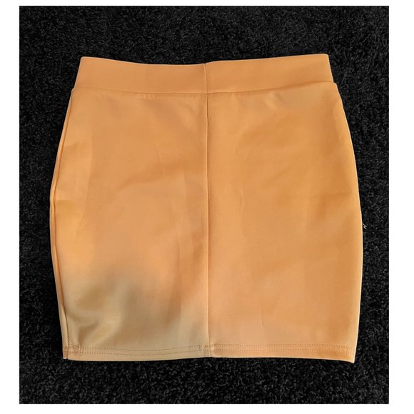 Boho Revamped Yellow Mini Skirt (Size M) - Picture 3 of 4